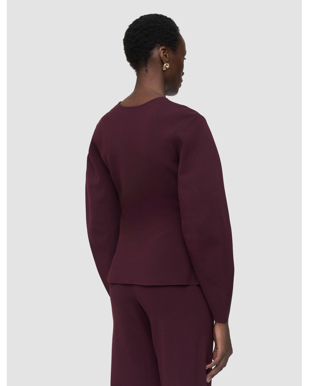 Joseph Purple Peggy Compact Milano Knit Jacket