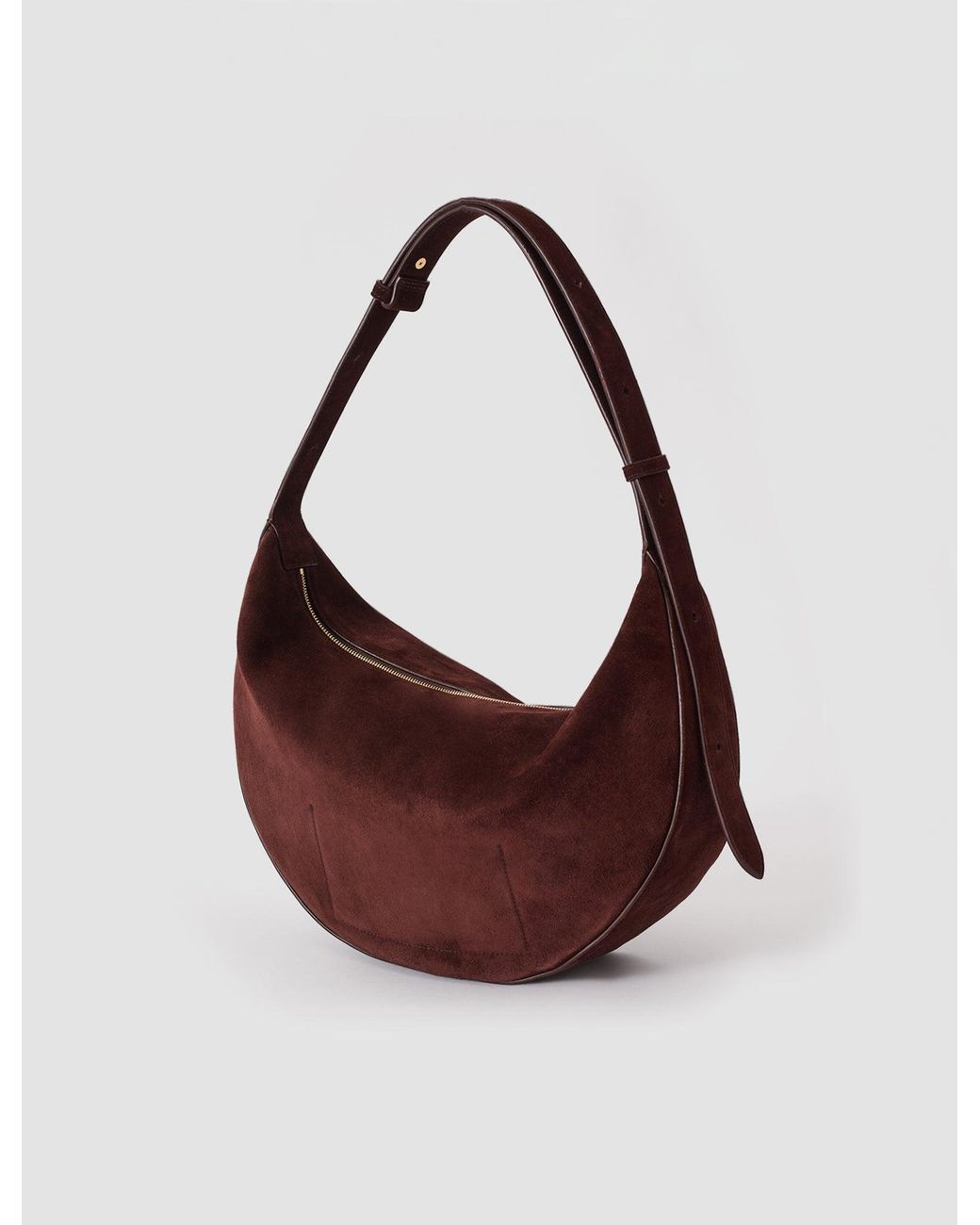 Joseph Blue Large Bean Suede Bag