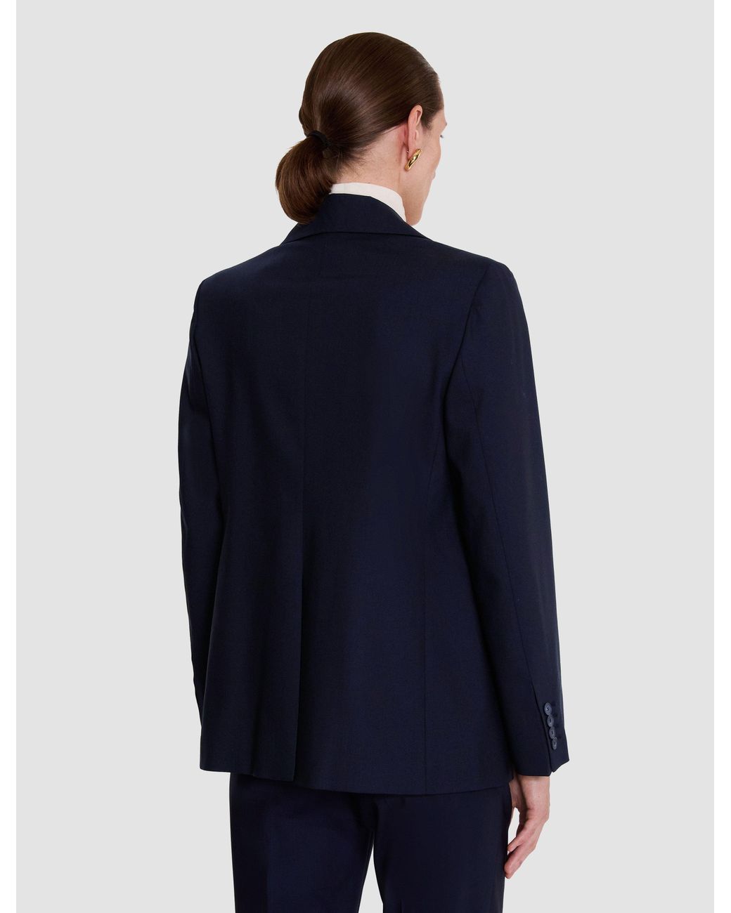 Joseph Blue Jackie Wool Tailoring Stretch Jacket