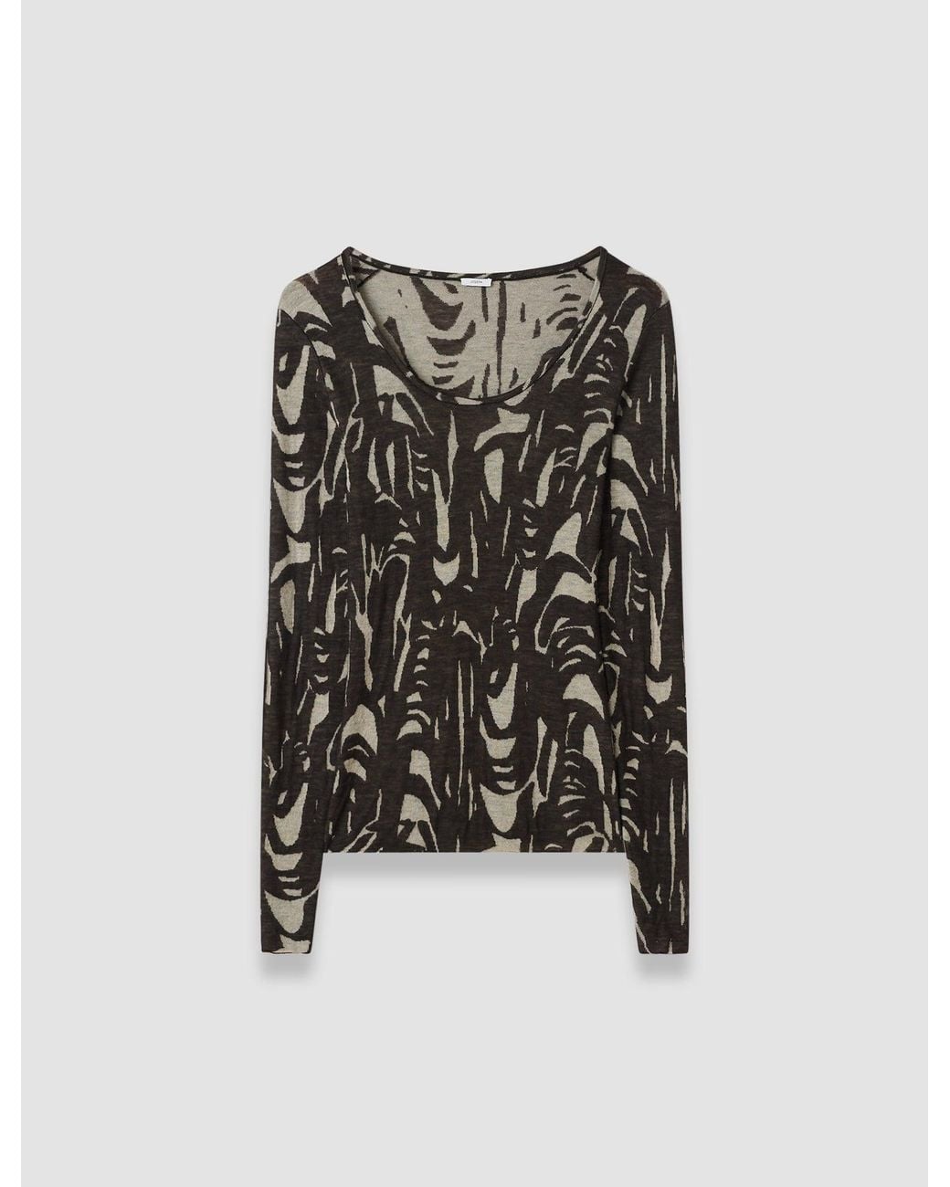 Joseph Multicolor Villa Cashair Jacquard Top