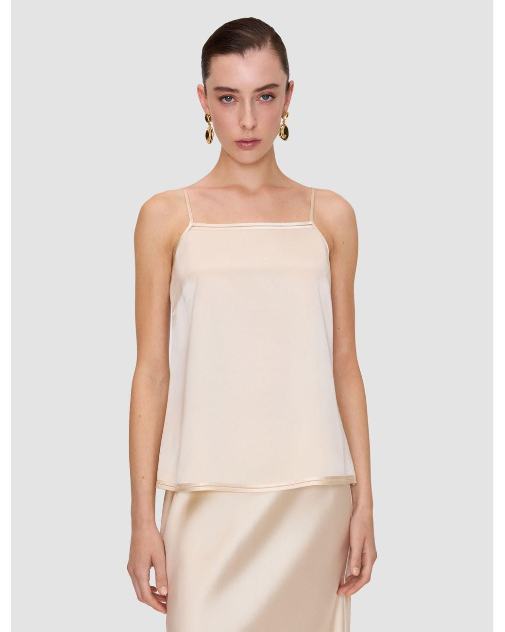 Joseph White Gaia Silk Satin Camisole
