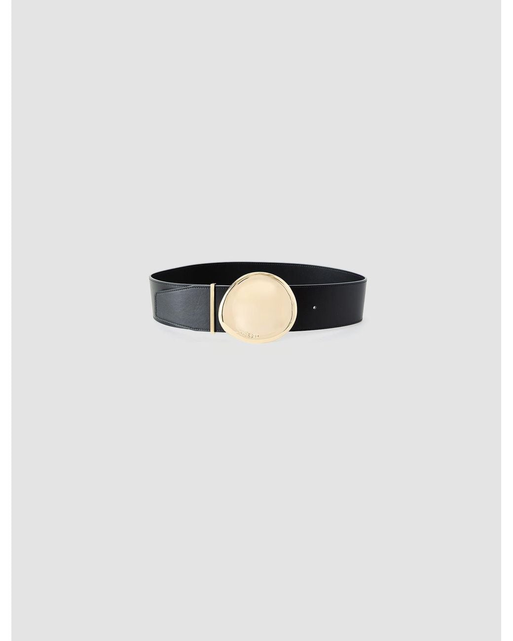 Joseph Black Elodie Bean Wide Leather Belt