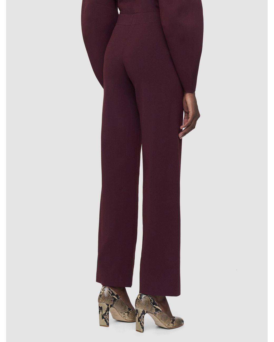 Joseph Purple Nancy Compact Milano Knit Trousers