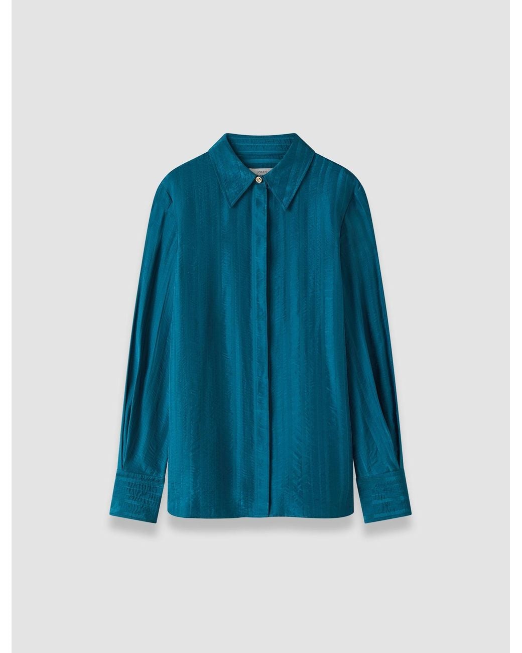 Joseph Blue Sina Silk Stripe Blouse