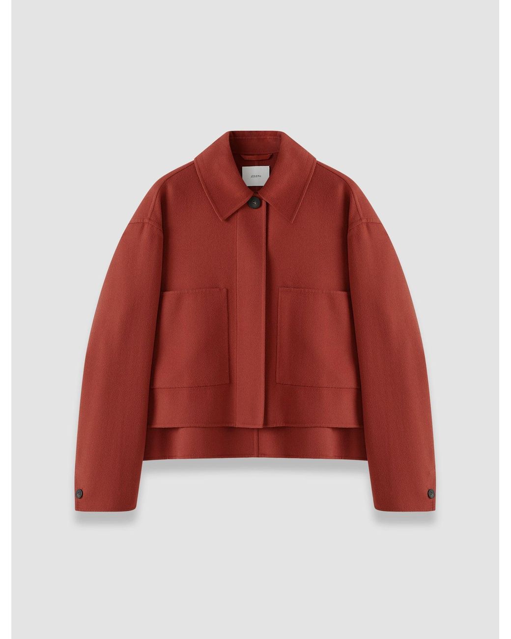 Joseph Red Kalaa Light Double Face Wool Jacket