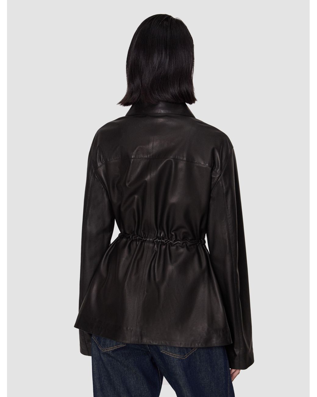 Joseph Black Tullia Soft Nappa Leather Jacket
