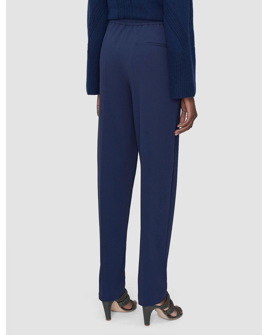 Joseph Blue Pat Comfort Cady Trousers