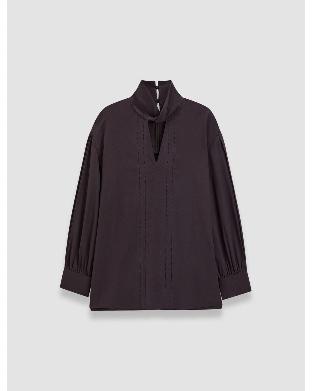 Joseph Blue Rivoli Silk Crepe De Chine Blouse