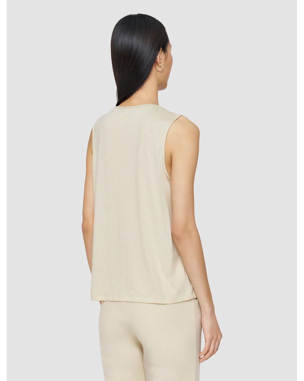 Joseph Natural Cotton Silk Jersey Tank Top
