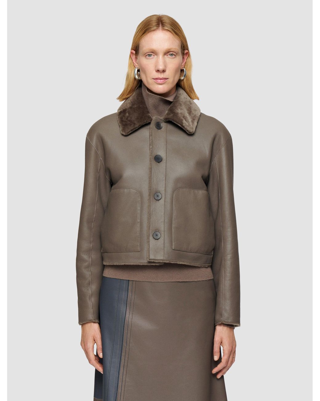 Joseph Brown Alloway Reversible Soft Shearling Jacket