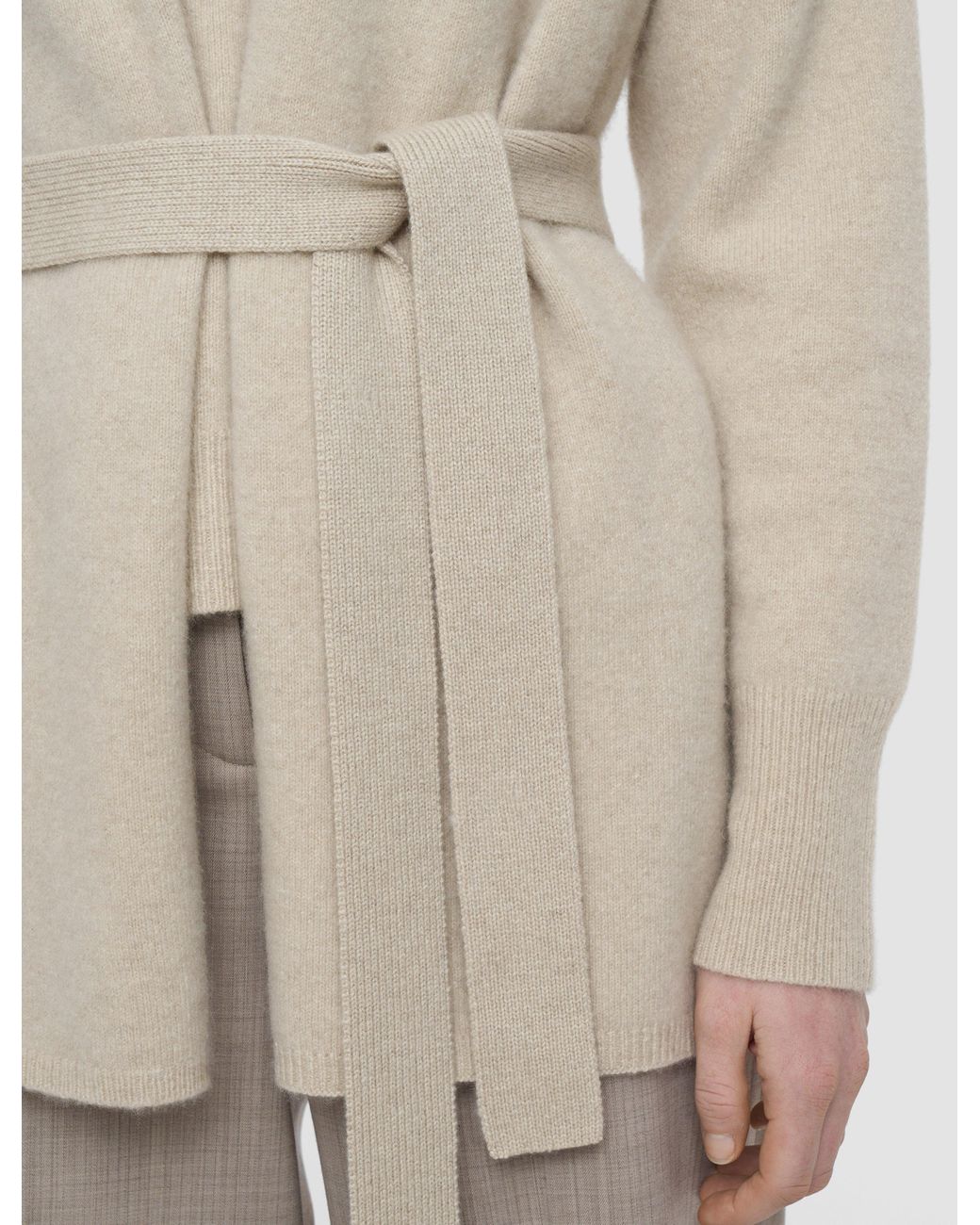 Joseph Natural Brushed Cashmere Sleeveless Wrap