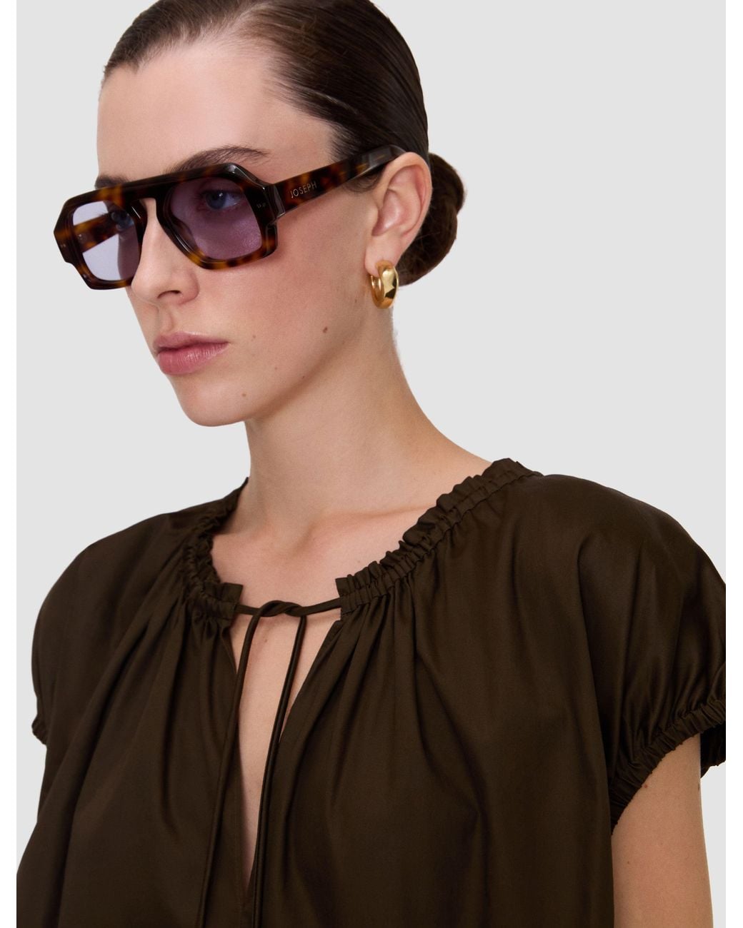 Joseph Green Cindy Cotton Sateen Blouse