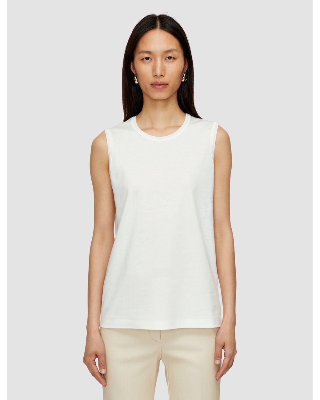 Joseph Natural Comfort Cotton Tank Top