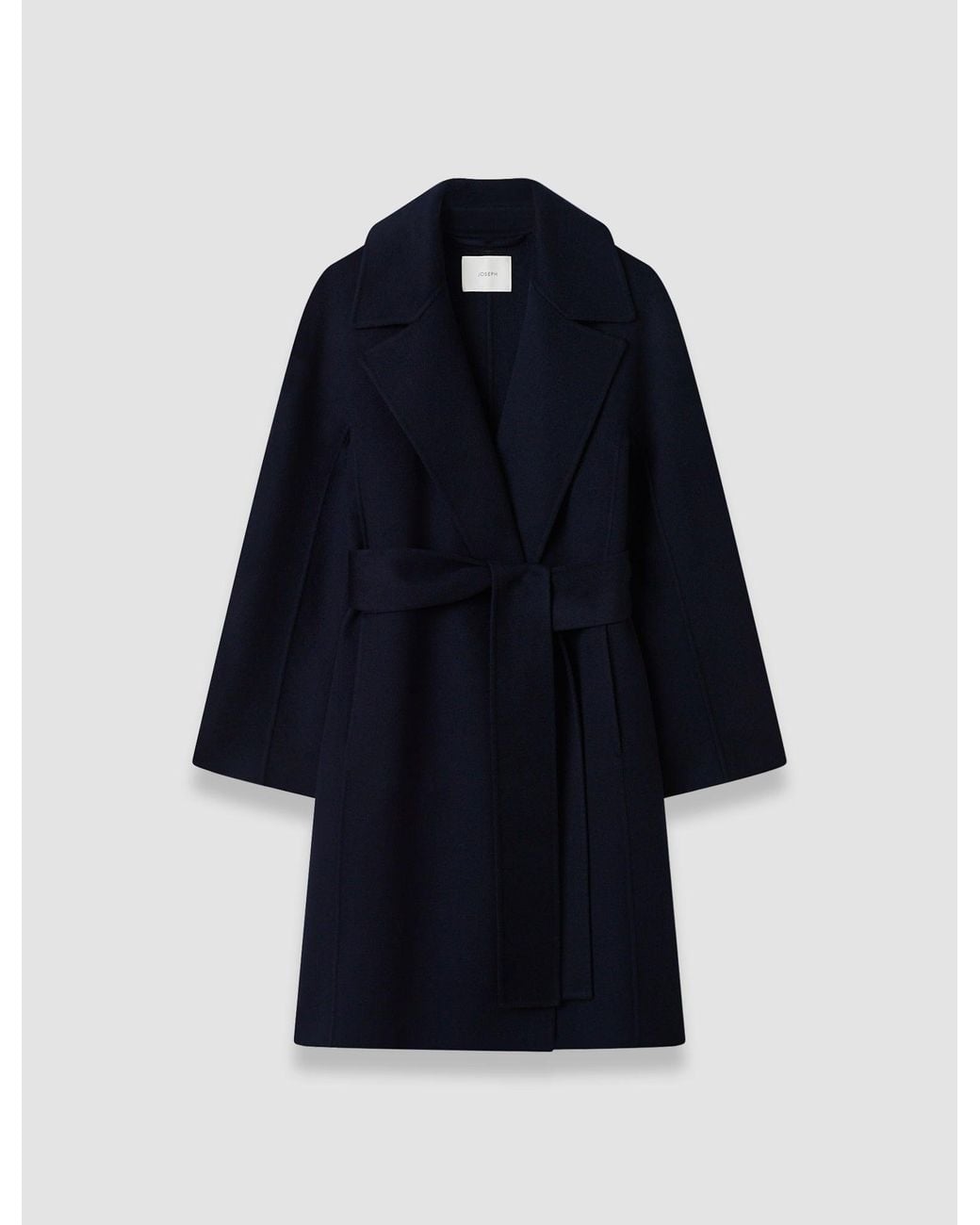 Joseph Blue Costana Double Face Cashmere Coat