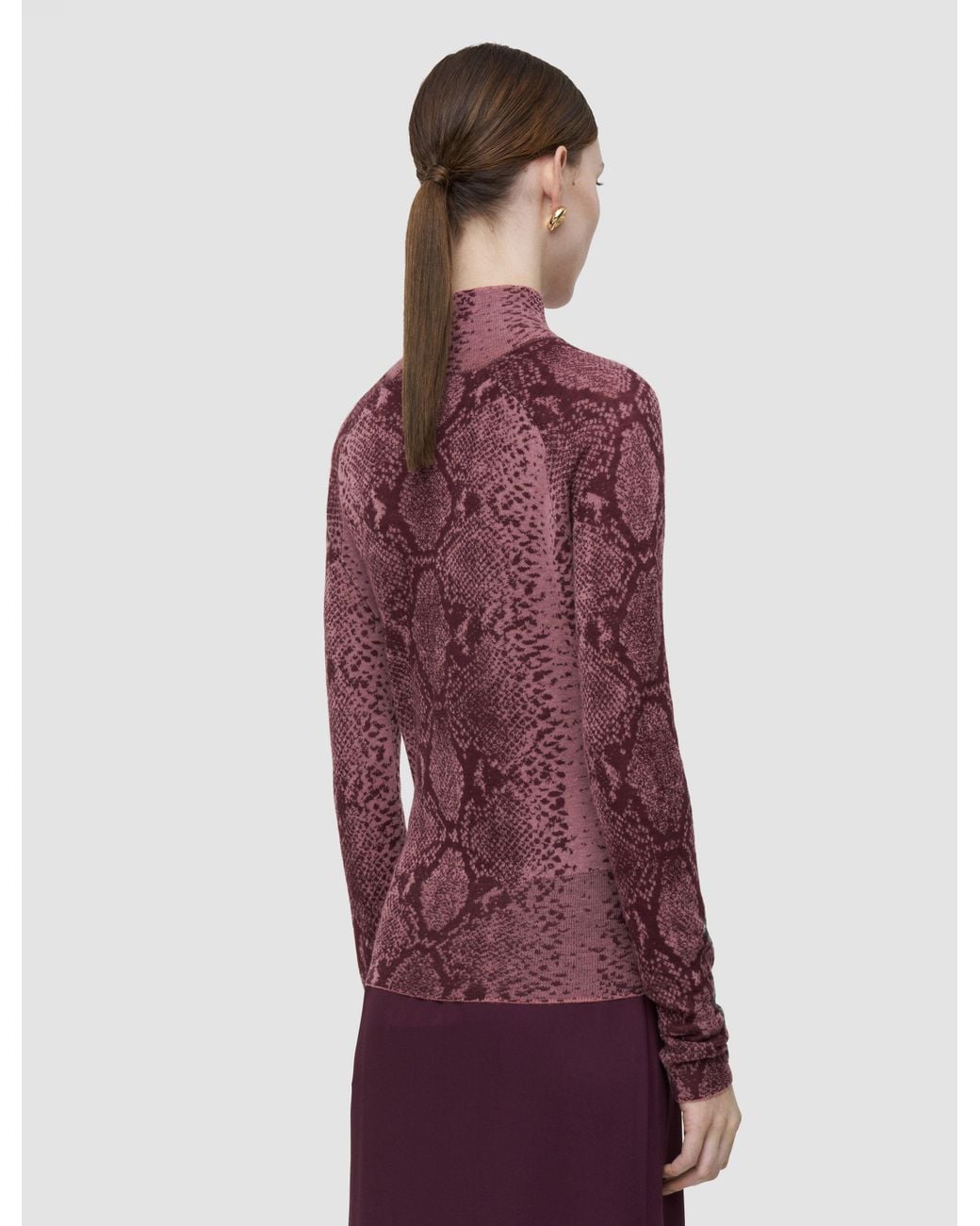 Joseph Red Yasmin Cashair Snake Jumper