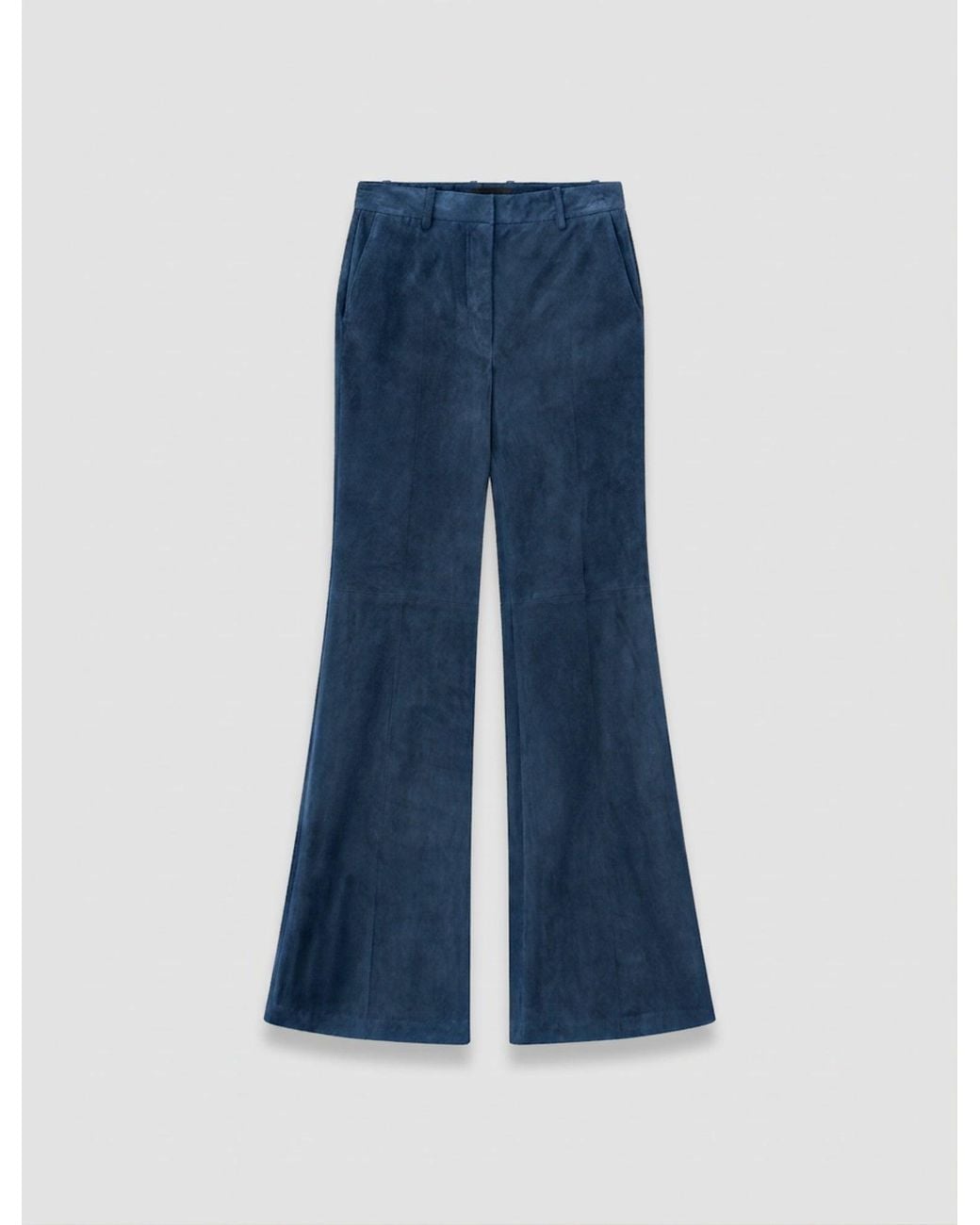 Joseph Blue Tafira Suede Stretch Trousers