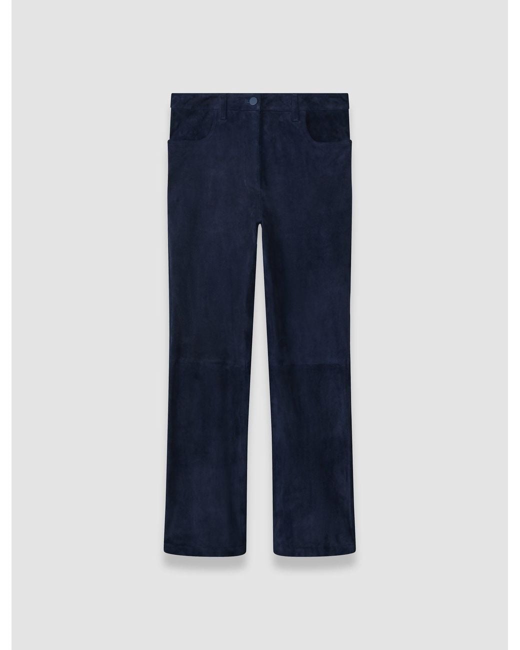 Joseph Blue Duke Suede Stretch Trousers