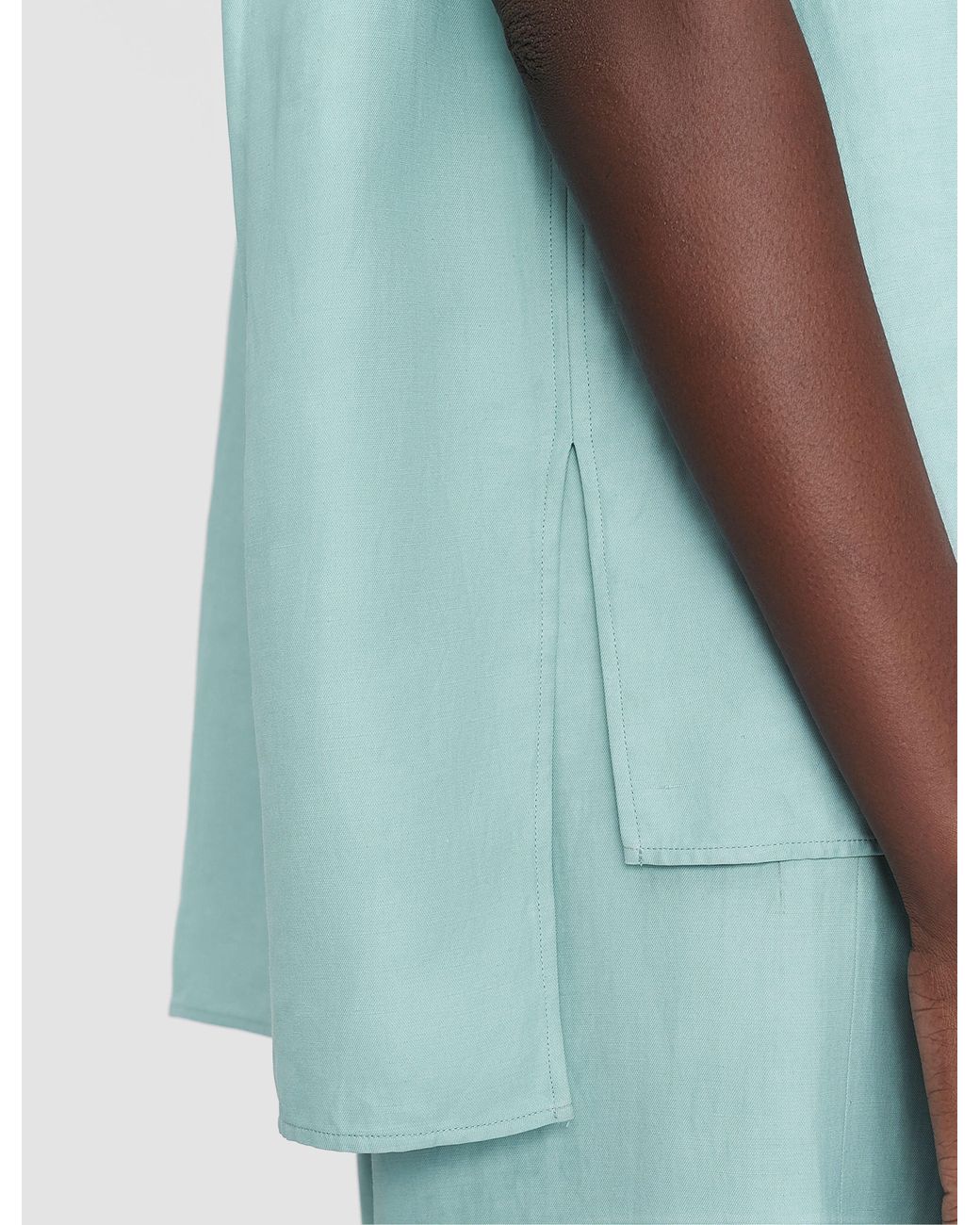 Joseph Blue Volu Light Linen Blend Shirt