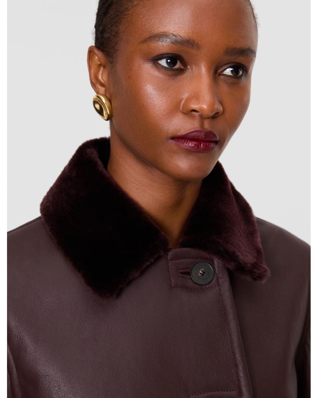 Joseph Brown Liri Leather Shearling Jacket