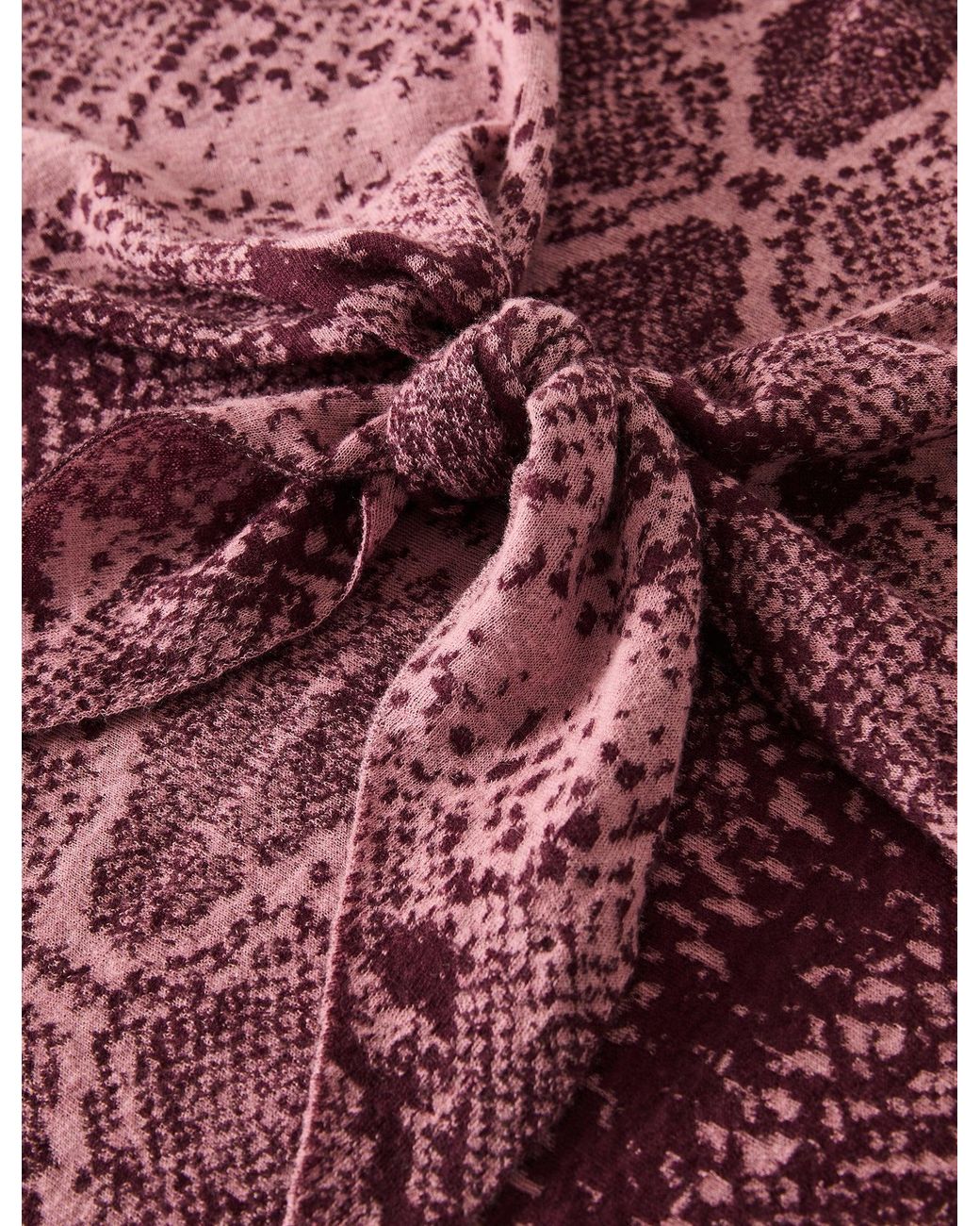 Joseph Purple Gelato Cashair Snake Scarf