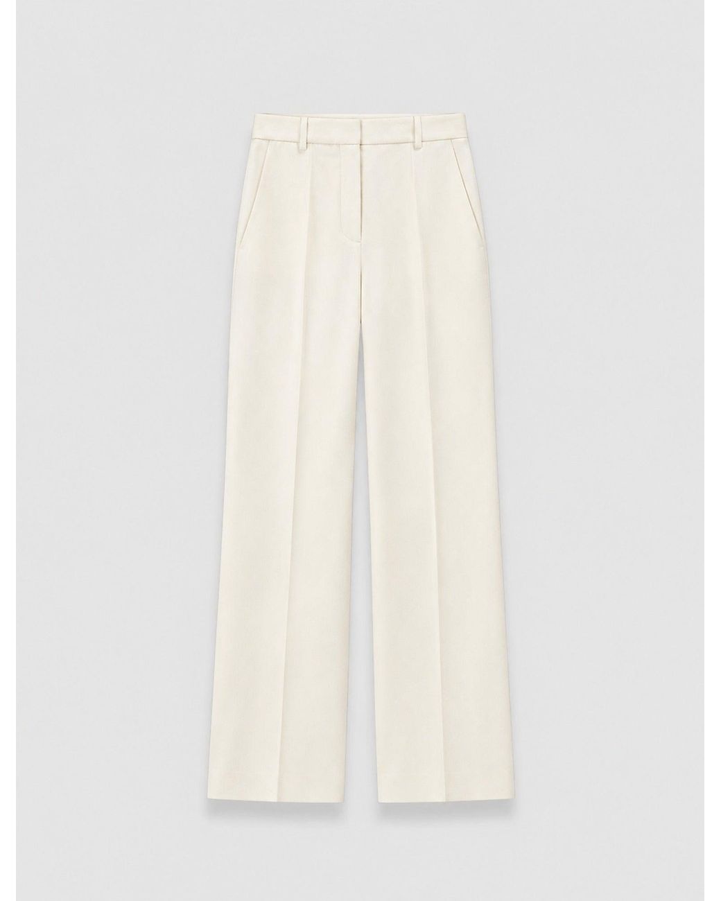 Joseph Natural Mitae Cotton Silk Blend Trousers