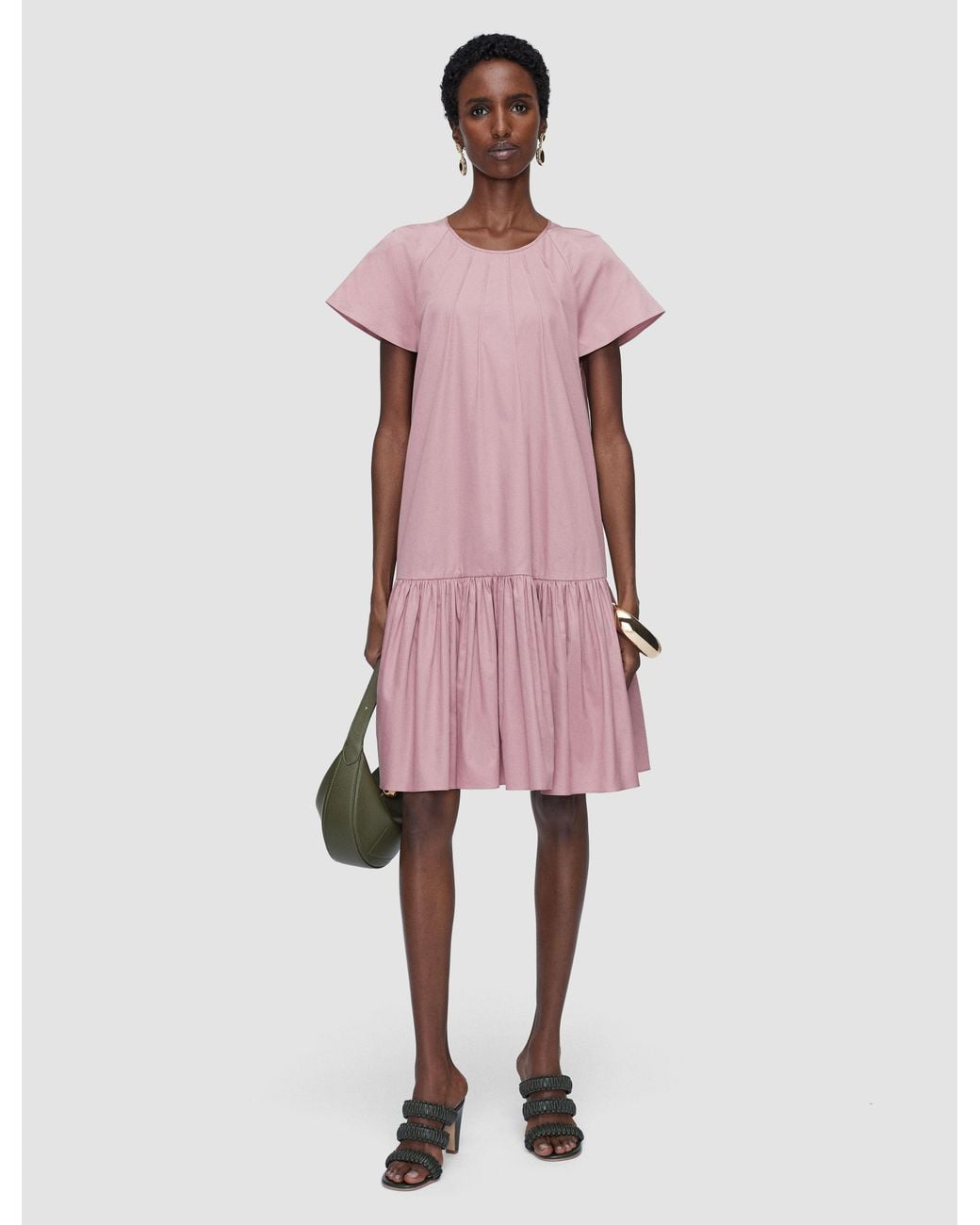 Joseph Pink Tazi Cotton Sateen Dress