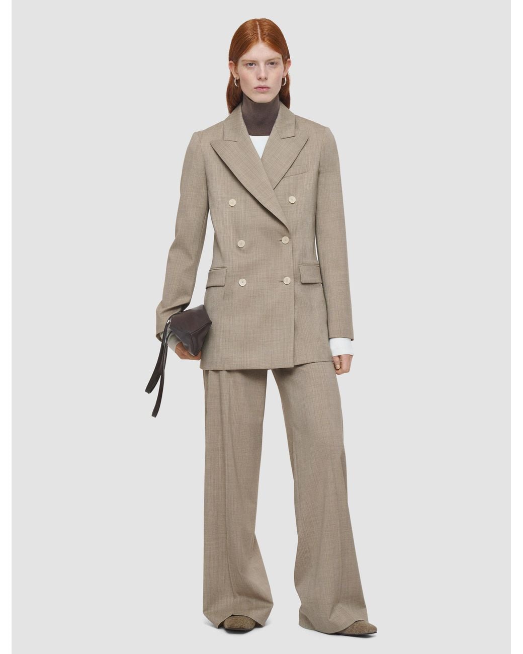 Joseph Natural Valery Melange Wool Jacket