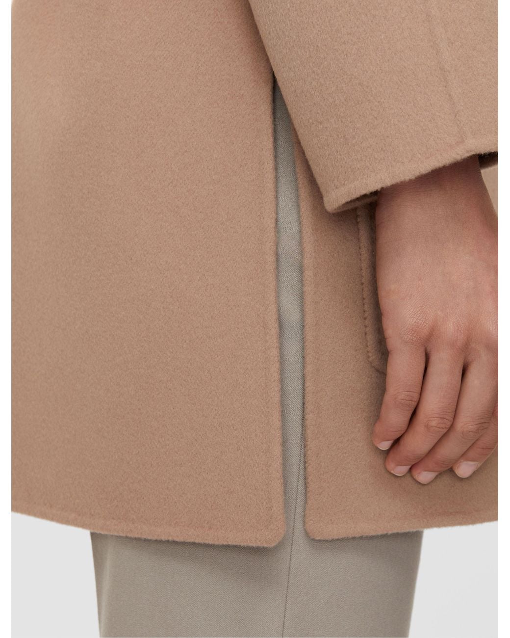 Joseph Natural Clemence Double Face Cashmere Coat
