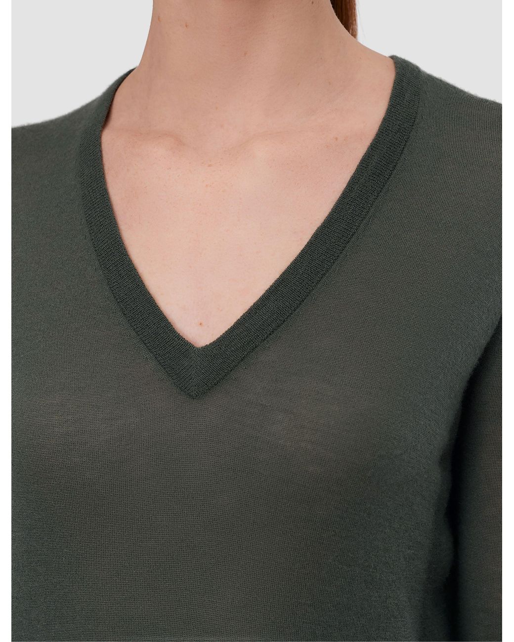 Joseph Green Cashair V Neck Jumper
