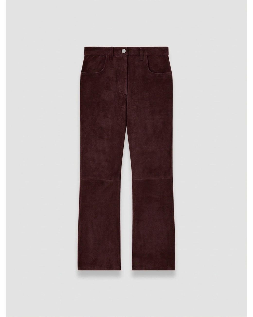 Joseph Purple Duke Suede Stretch Trousers