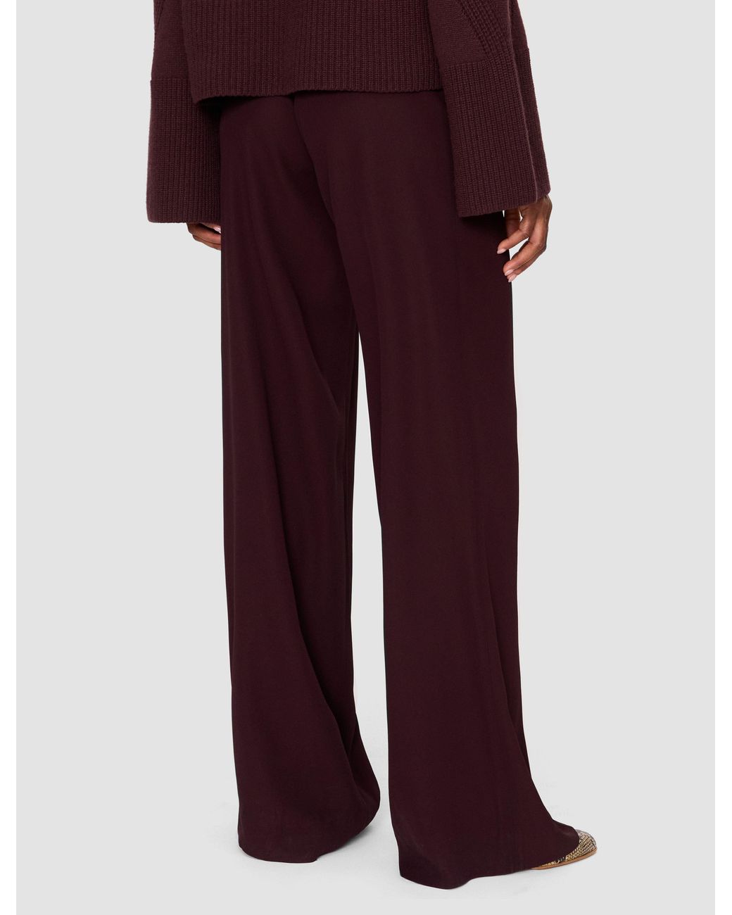 Joseph Purple Dee Crepe Trousers
