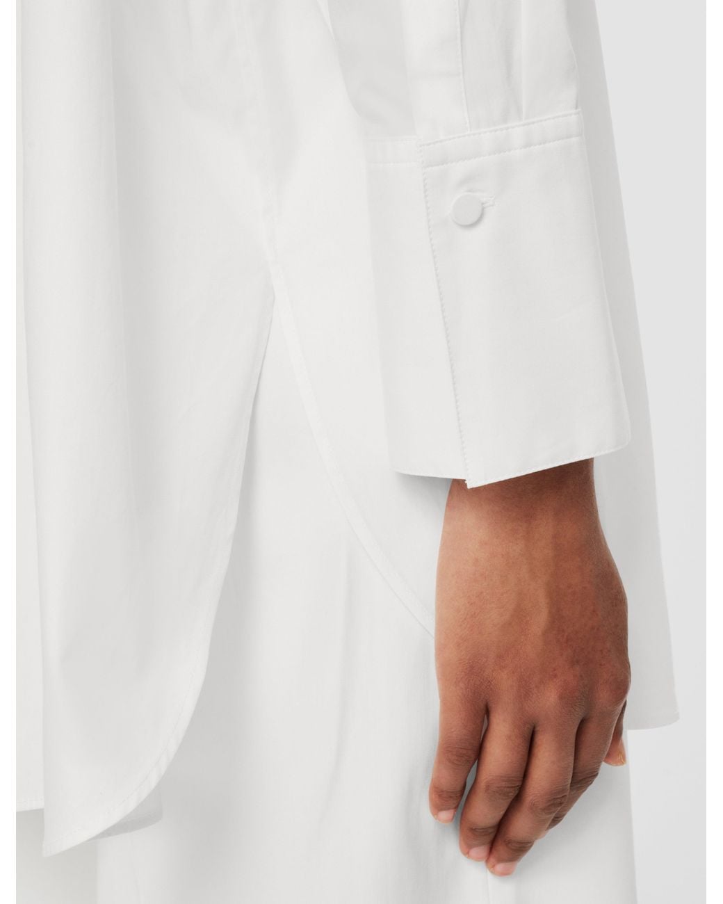 Joseph White Comete Poplin Cotton Shirt