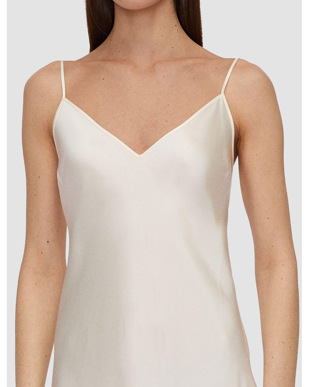 Joseph White Clea Silk Satin Dress