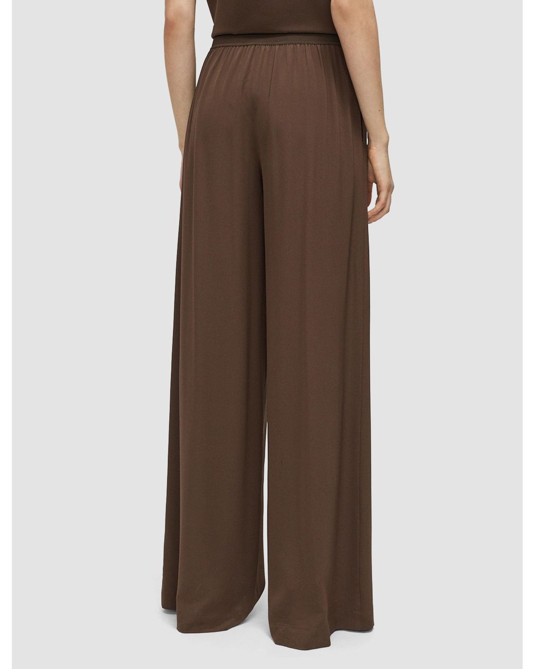Joseph Brown Rihani Crepe De Soie Silk Trousers