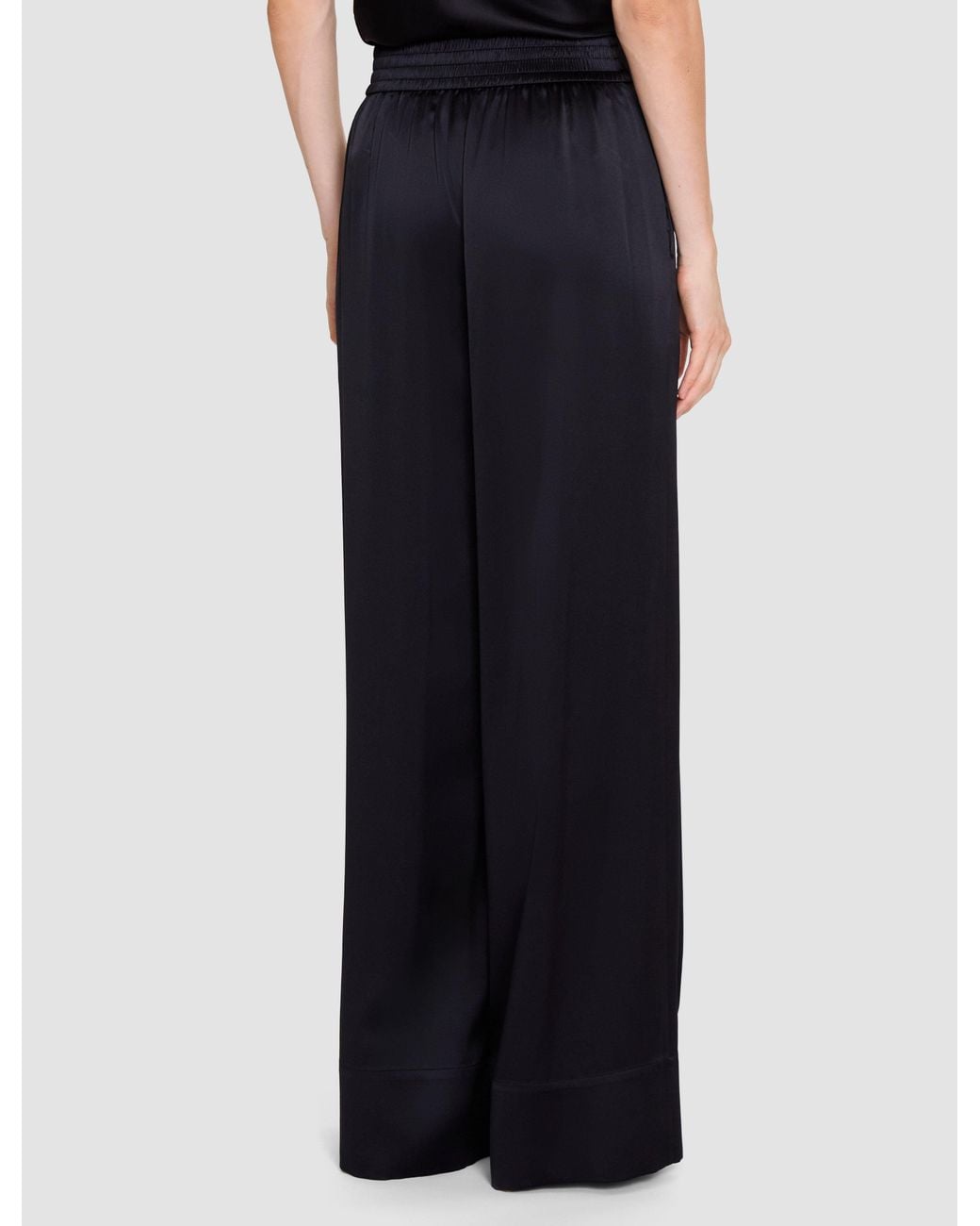 Joseph Blue Dijon Silk Satin Trousers