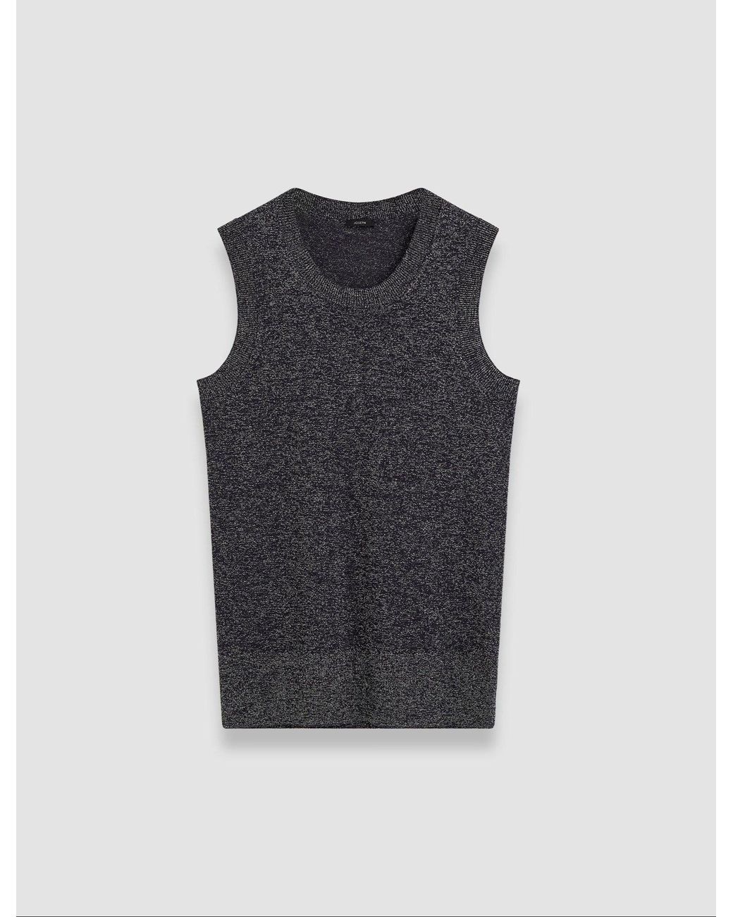 Joseph Blue Lurex Knit Tank Top