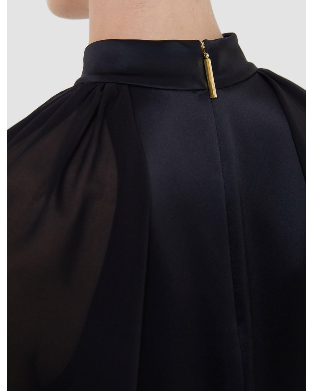 Joseph Blue Cave Double Satin Blouse
