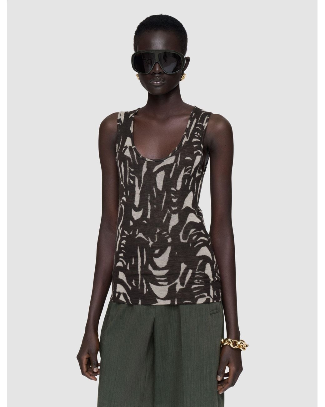Joseph Multicolor Silla Cashair Jacquard Vest