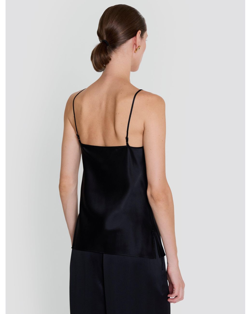 Joseph Black Cloe Silk Satin Camisole