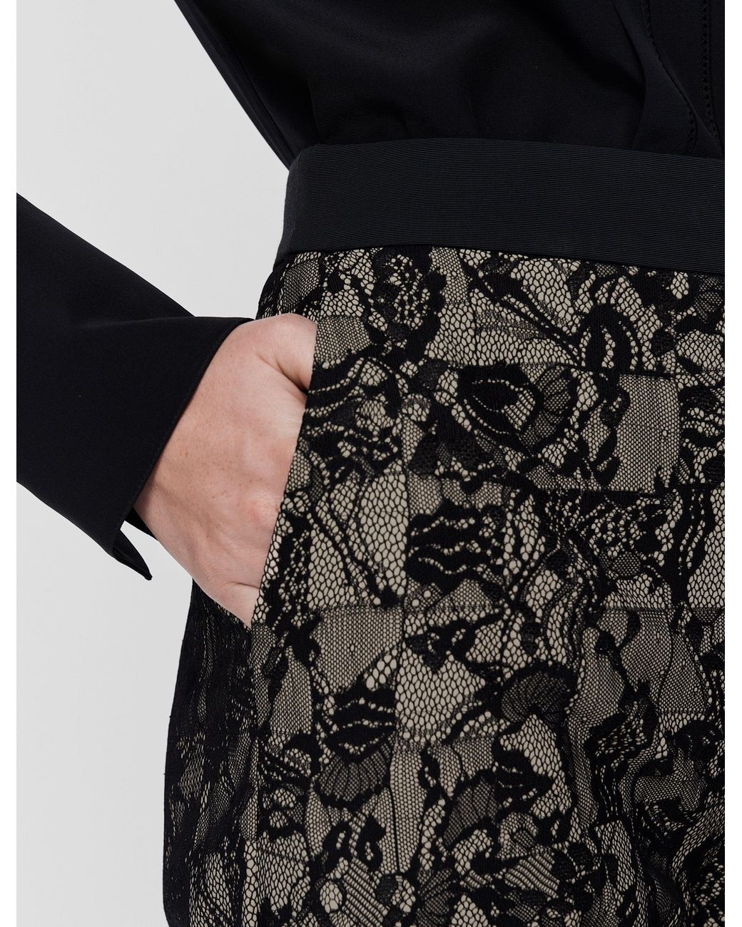 Joseph Multicolor Tokyo Patchwork Lace Trousers