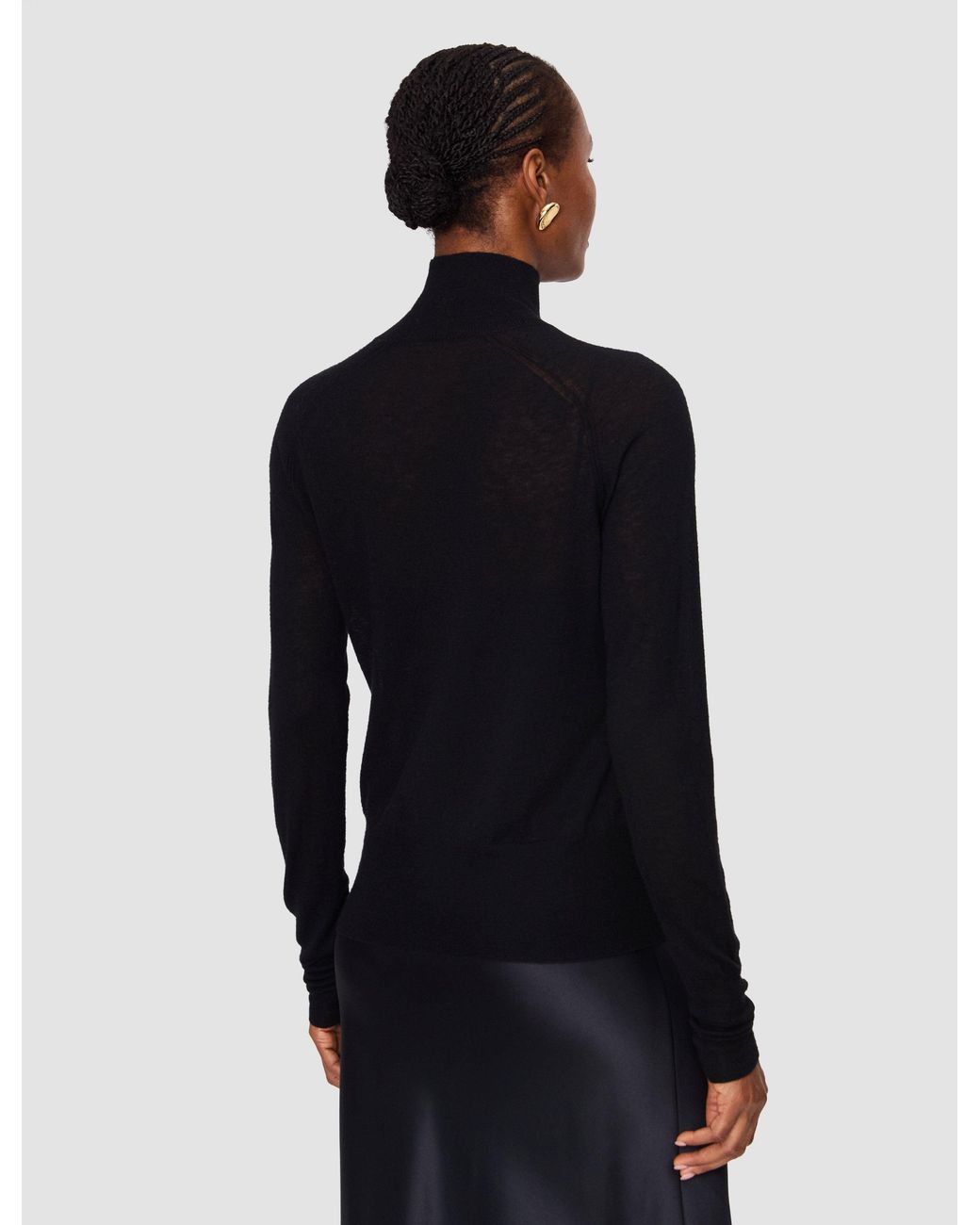 Joseph Black Yara Cashair High Neck Jumper