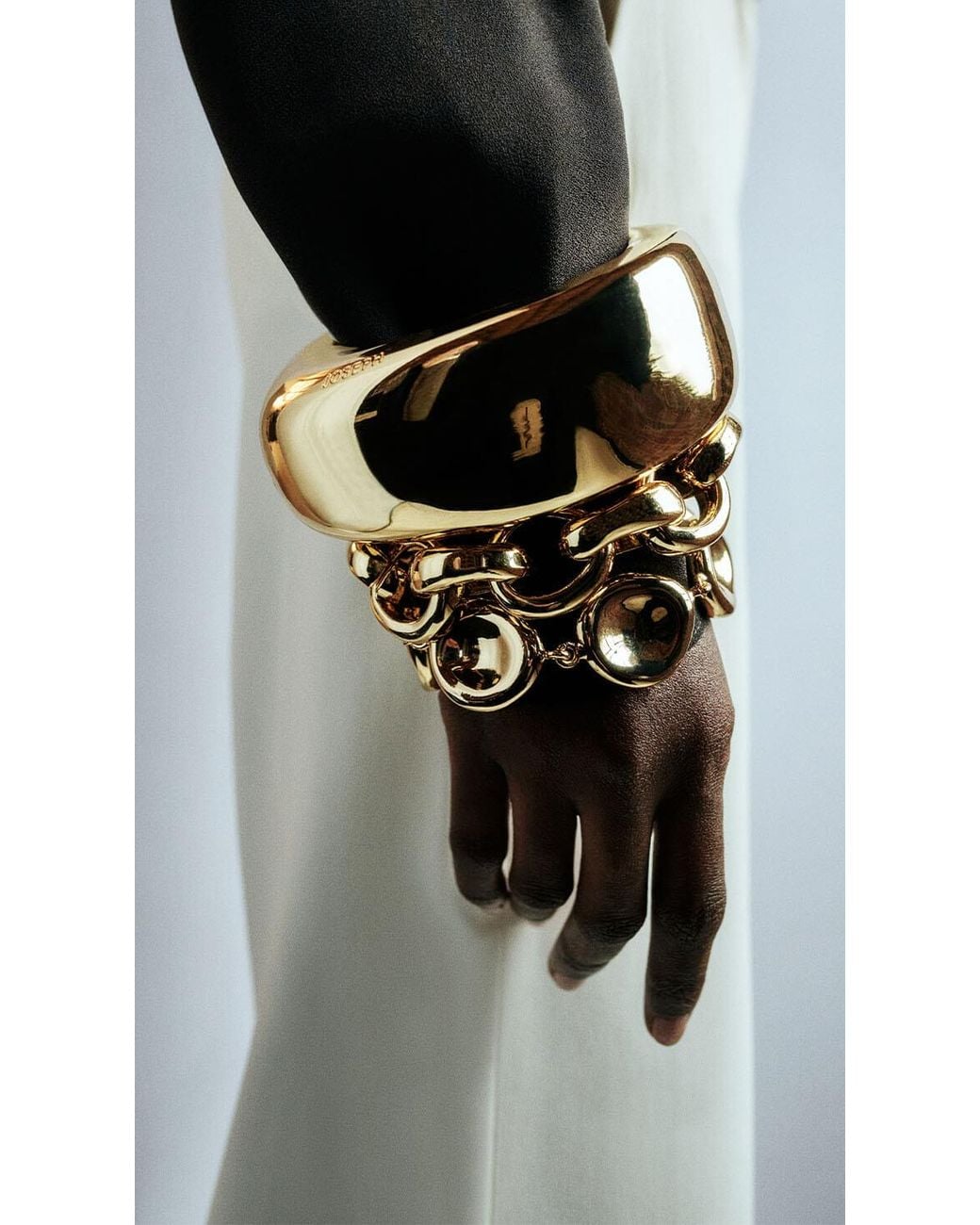 Joseph Metallic Bean Bracelet