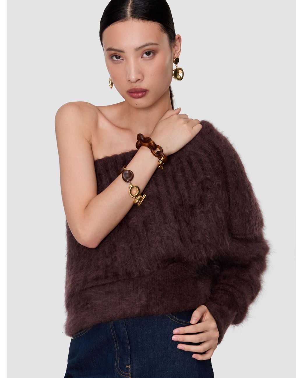 Joseph Blue Parwich Super Brushed Cashmere Jumper