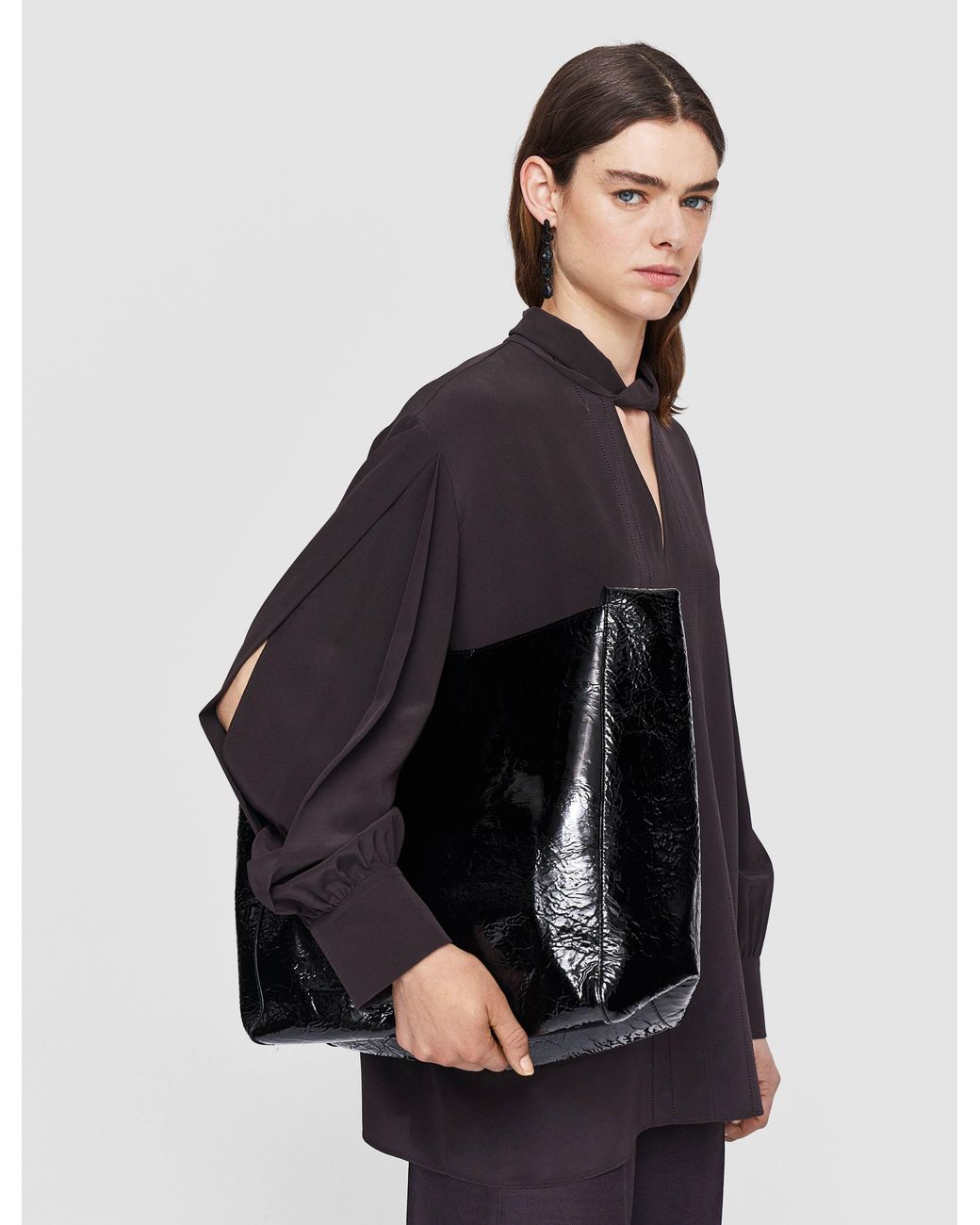 Joseph Blue Rivoli Silk Crepe De Chine Blouse