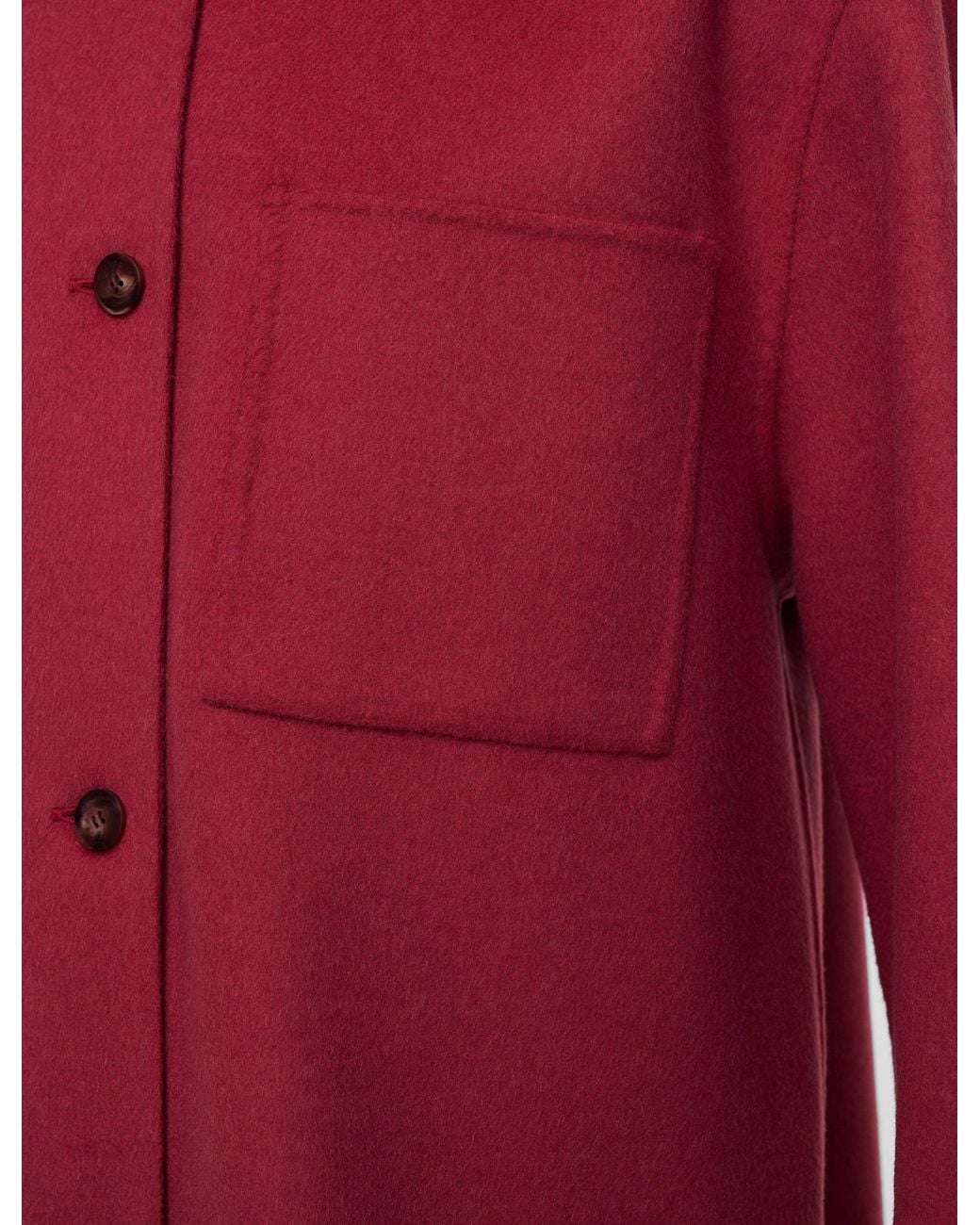 Joseph Red Wada Double Face Cashmere Overshirt
