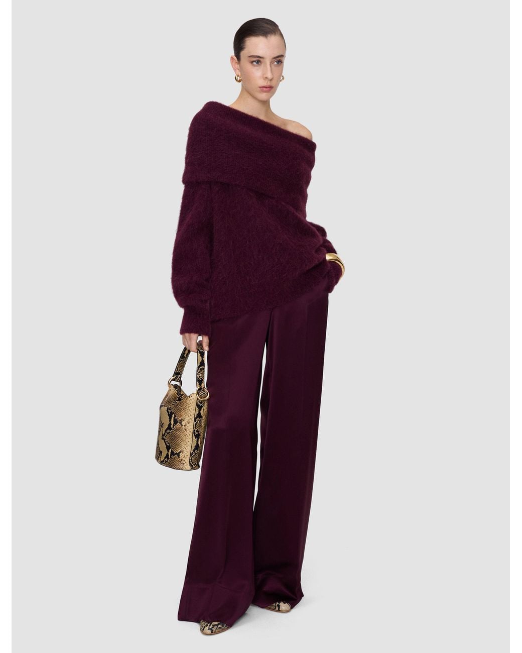 Joseph Red Bee Brushed Wool Jumper