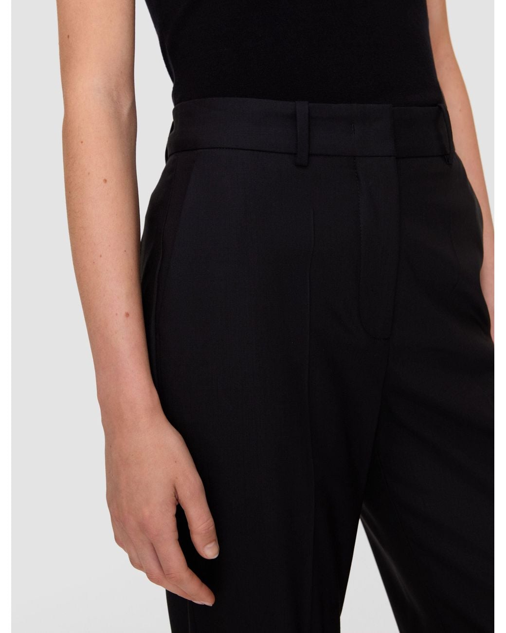 Joseph Black Tailoring Wool Stretch Morissey Trousers