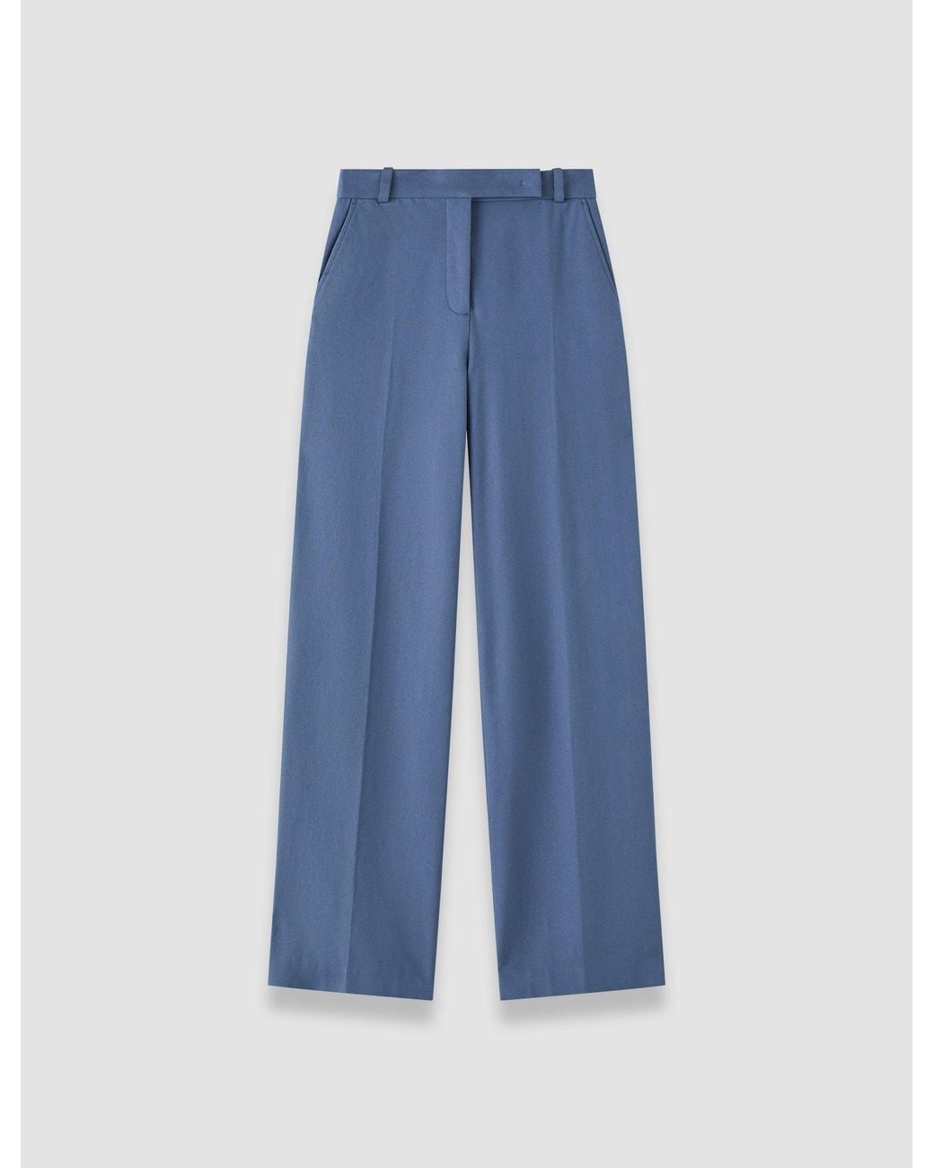 Joseph Blue Yukio Gabardine Stretch Trousers