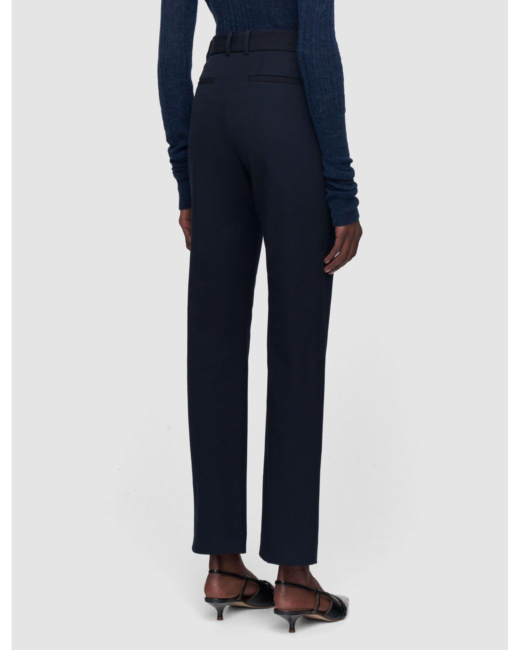 Joseph Blue Coleman Long Gabardine Stretch Trousers