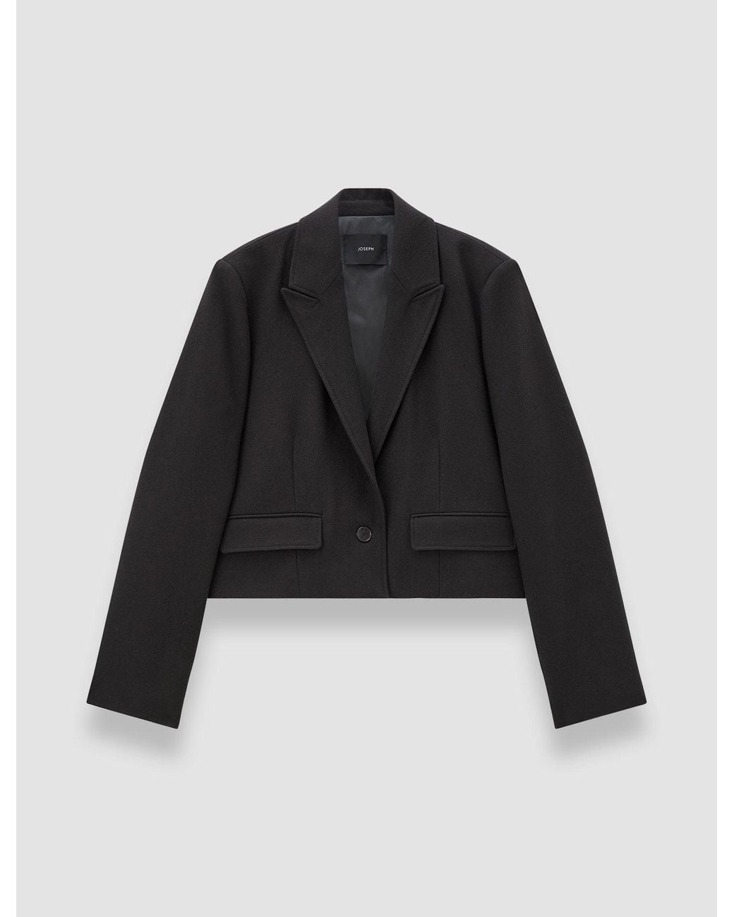 Joseph Black Elia Flannel Wool Jacket